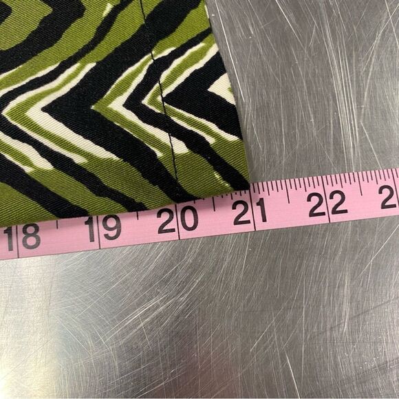 ETCETERA Chevron Print Olive Black Pencil Skirt - Picture 13 of 13